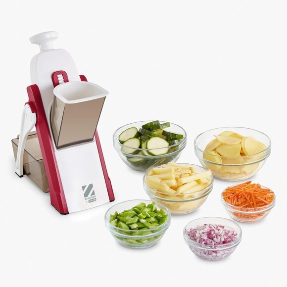 Kitchen Gadget Bundle -Zakarian Mandoline, Onion Bloom Kit, Rotary Cheese Grater - Picture 10 of 11
